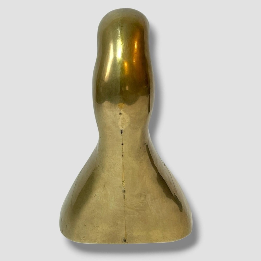 Vintage Brass Duck Head 5" Bookend Country Cottage Grandmacore Farmhouse Decor - Picture 3 of 12